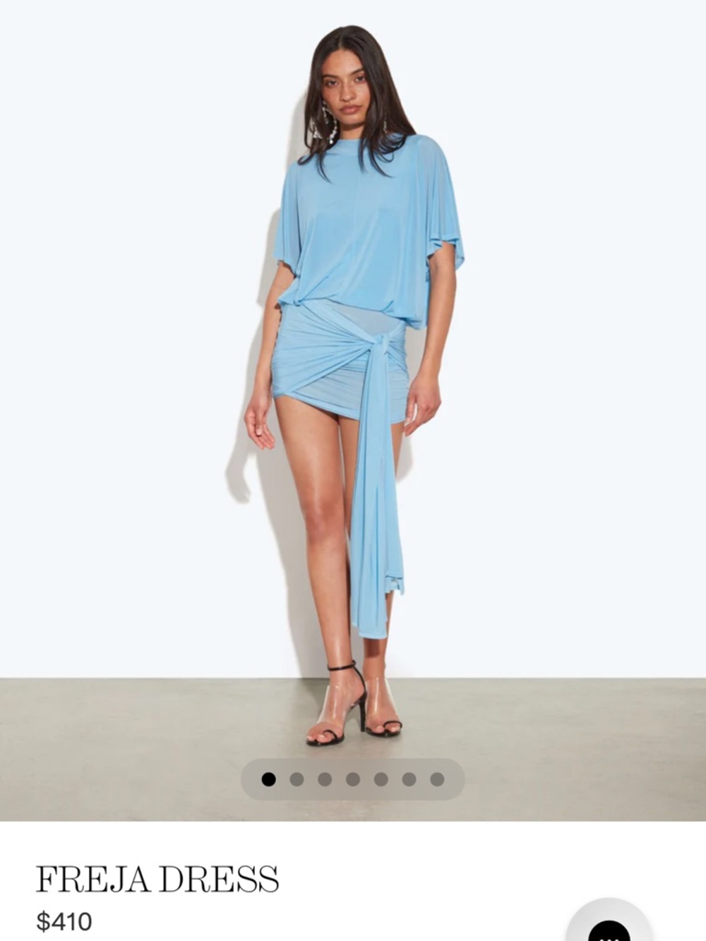 Rat & Boa Freja Mini Dress in Sky Blue